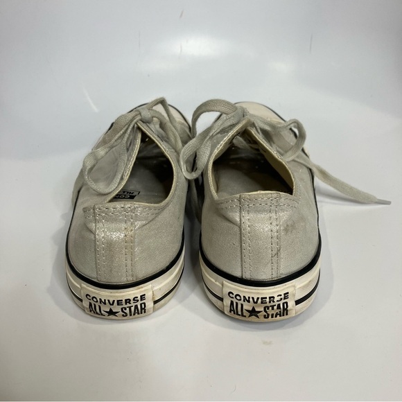 Converse sneakers low top silver size 8.5 women’s - Picture 4 of 8
